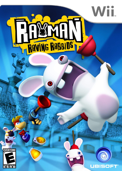 Rayman Raving Rabbids box art for Wii